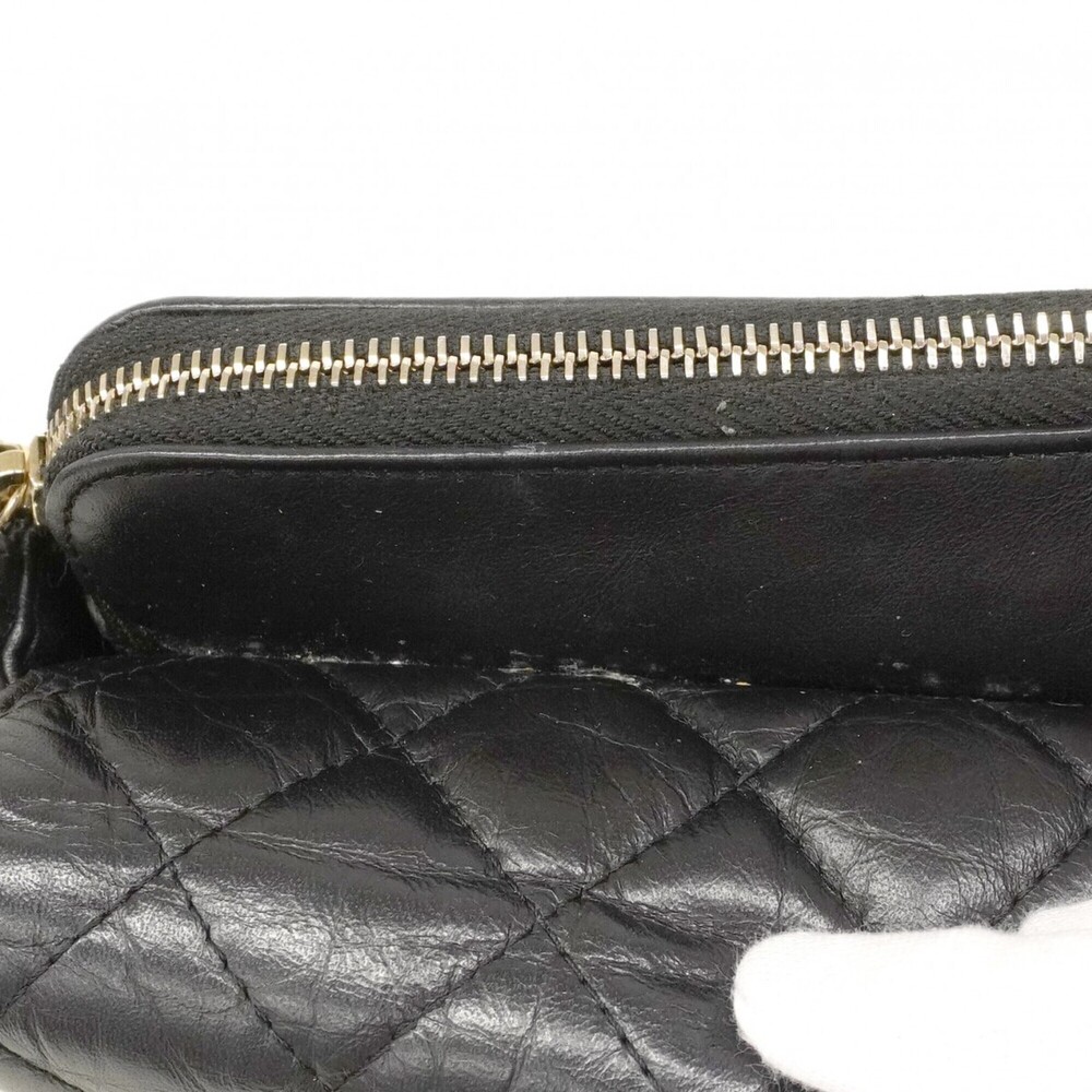 CHANEL Authentic Black Leather Wallet - Picture 7 of 12